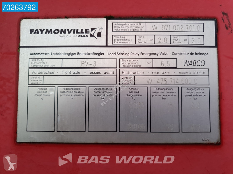 Semiremorca Faymonville PV3 PV-3 NL-Trailer...