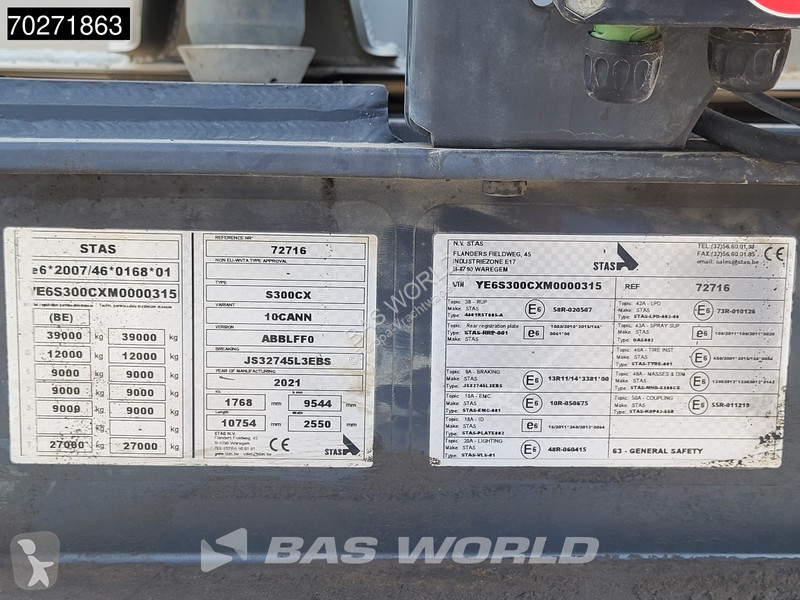 Semirimorchio Stas S300CX 3 axles 47m3...