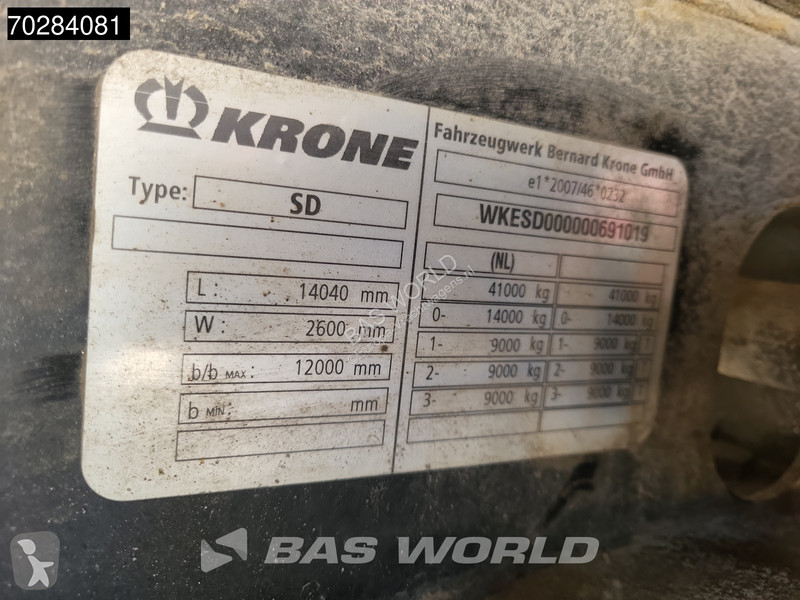 Semirimorchio Krone 3 axles TÜV 01-26...