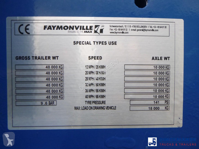 Náves na prepravu strojov Faymonville 3-axle...