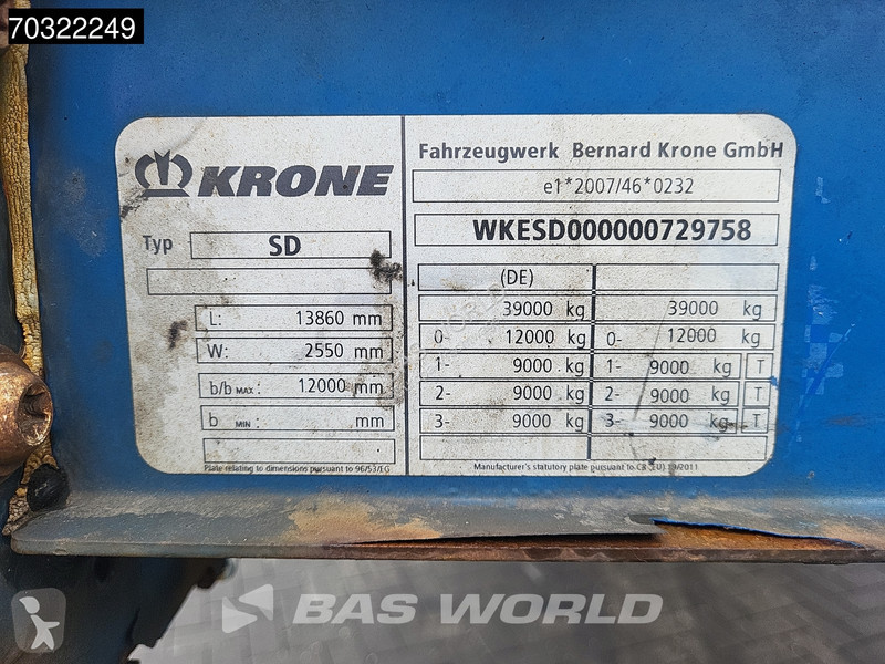نصف مقطورة Krone Low Deck