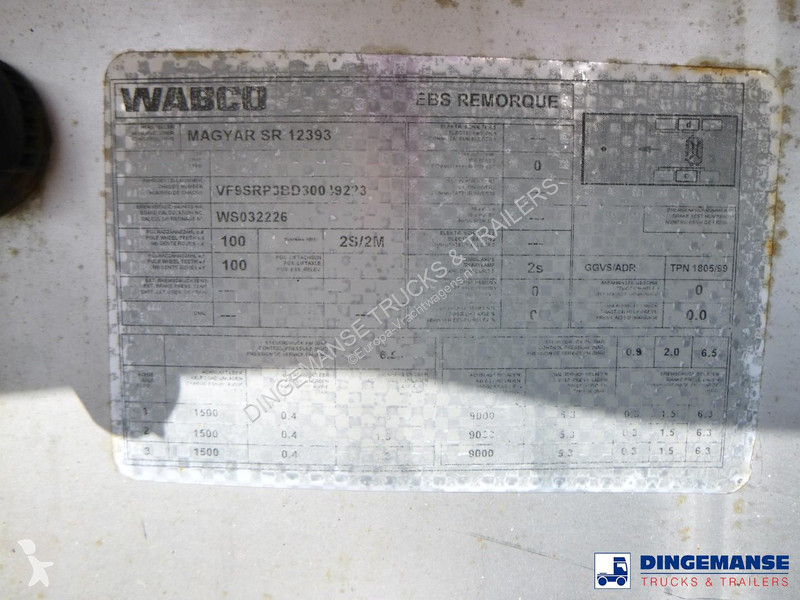 نصف مقطورة Magyar Chemical tank inox L4BH 22.5...
