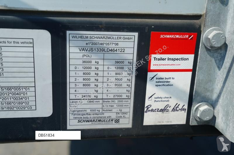 نصف مقطورة Schwarzmüller STANDARD / PALECIARA