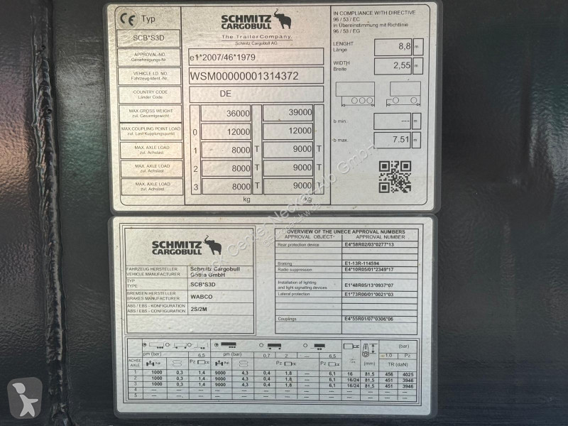 Полуприцеп Schmitz Cargobull   3Achs 25³Alu...