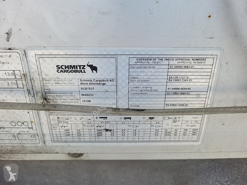 Semirimorchio Schmitz Cargobull SCB*S3T
