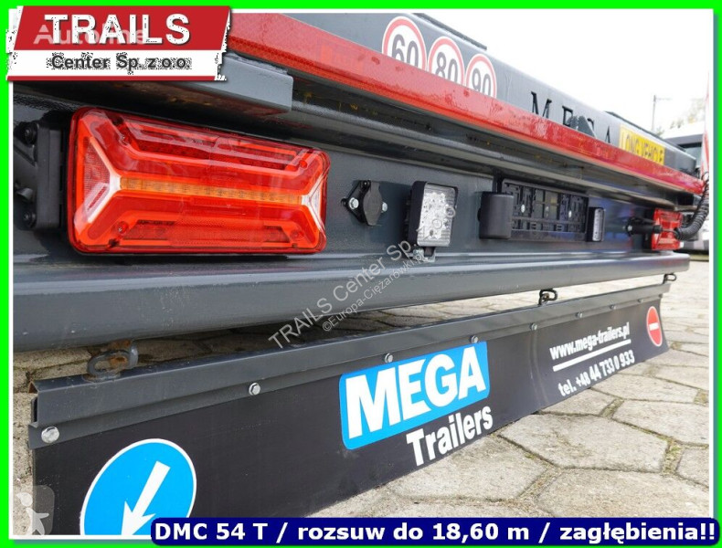 Sættevogn Mega Extandable Low-loader 18.60 m 2...