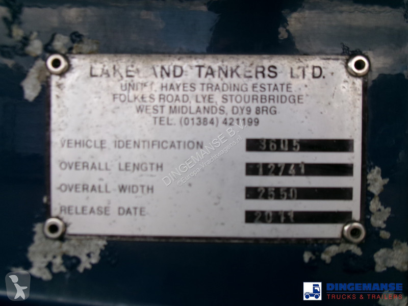 Semirimorchio  Fuel tank alu 42.8 m3 / 6 comp +...