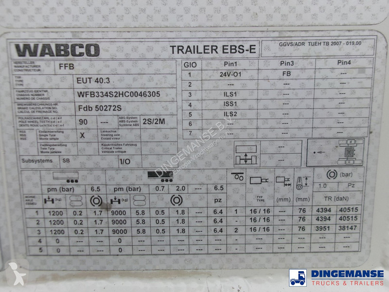 Semirimorchio Feldbinder Powder tank alu 40 m3...
