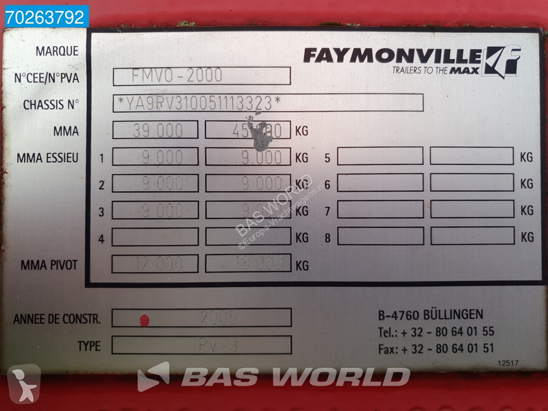 Semiremorca Faymonville PV3 PV-3 NL-Trailer...