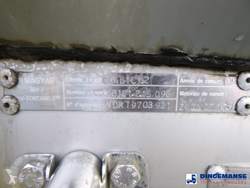 Semiremorca Magyar Chemical tank inox L4BH 32.8...