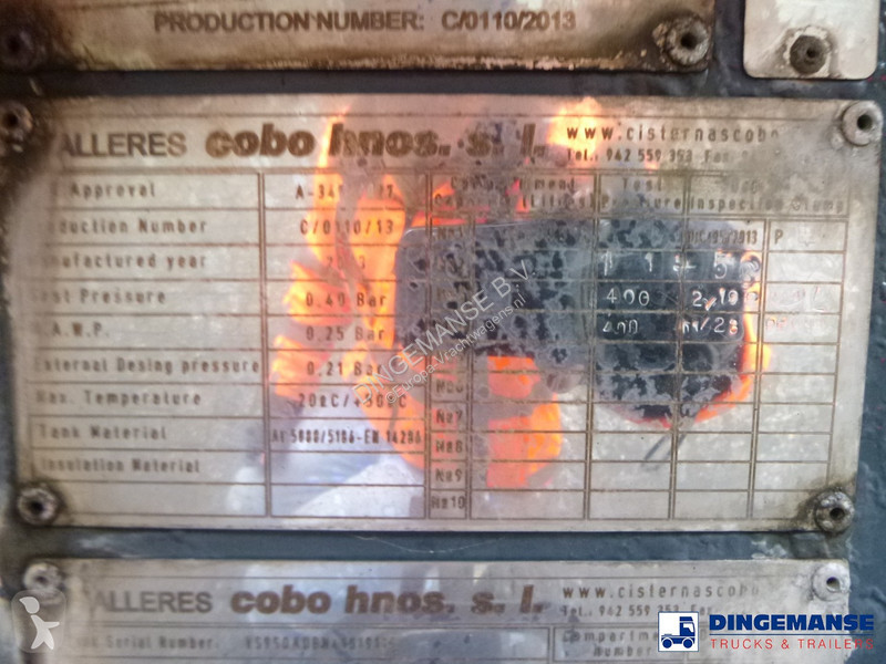 Semi reboque Cobo Fuel tank alu 43.3 m3 / 1...