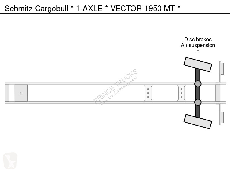 Semirimorchio Schmitz Cargobull * 1 AXLE *...