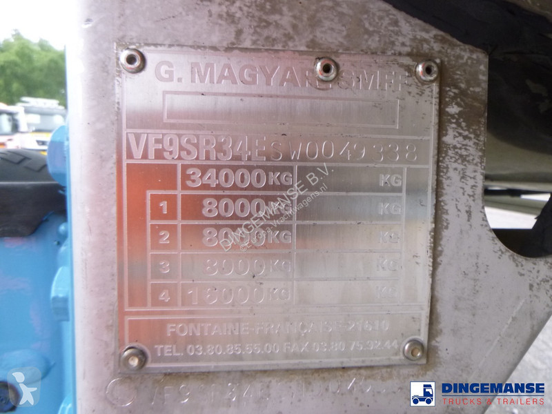 Semiremorca Magyar Chemical tank inox 33 m3 / 1...