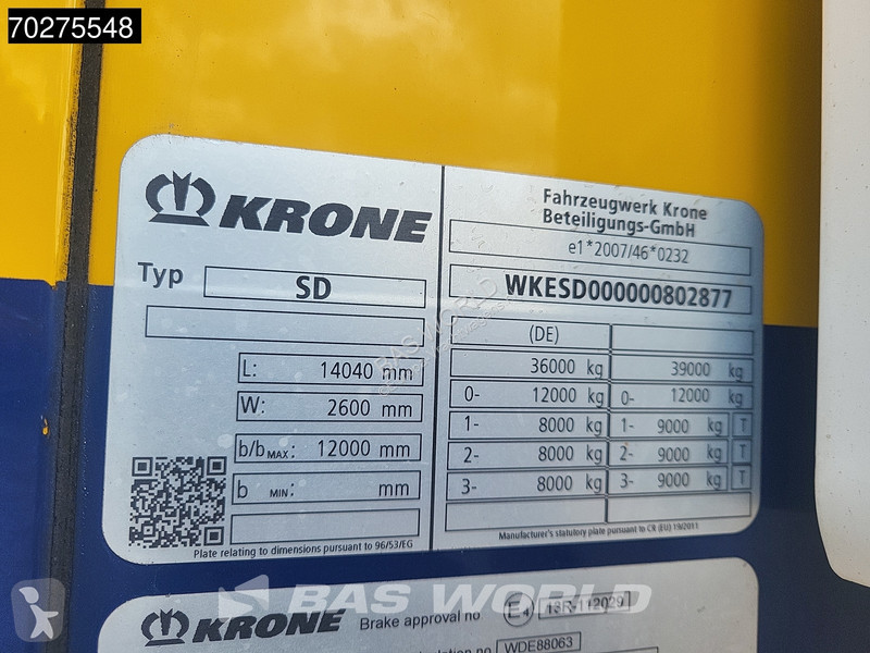 Semitrailer Krone Dobbelstock Thermo King