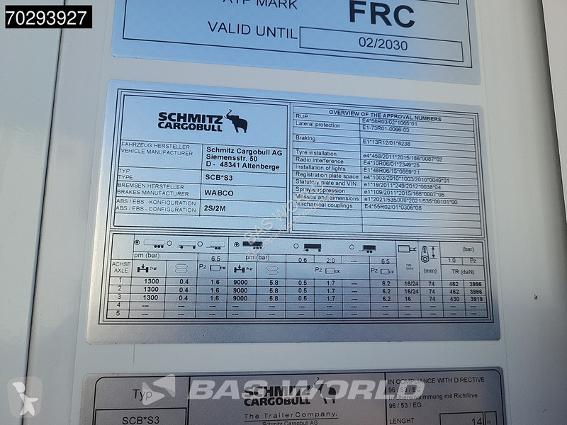 Semi reboque Schmitz Cargobull SCB*S3...