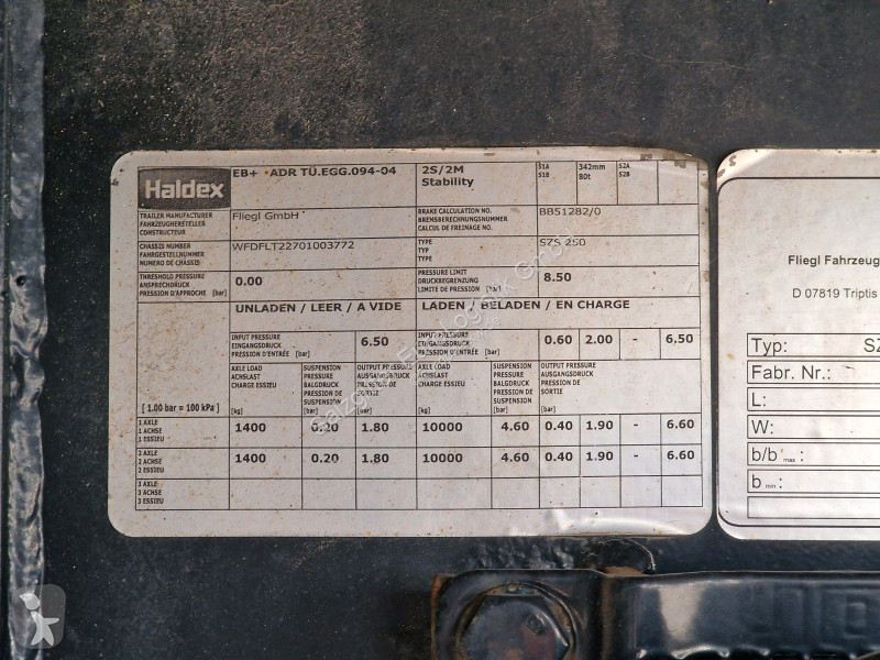 نصف مقطورة Fliegl SZS 270