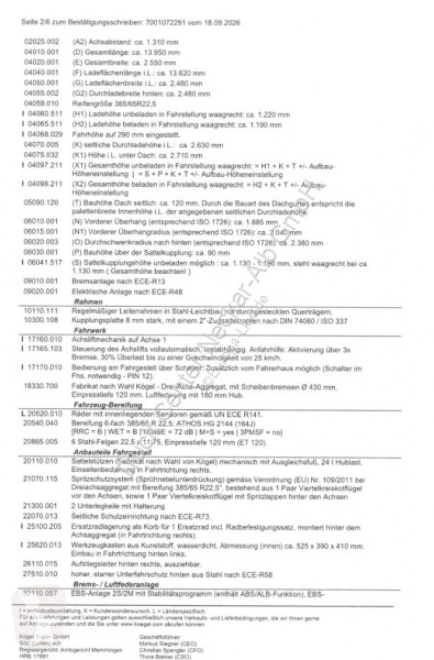 Semiremorca Kögel   3 Achs Std. Lift  BPW XL...