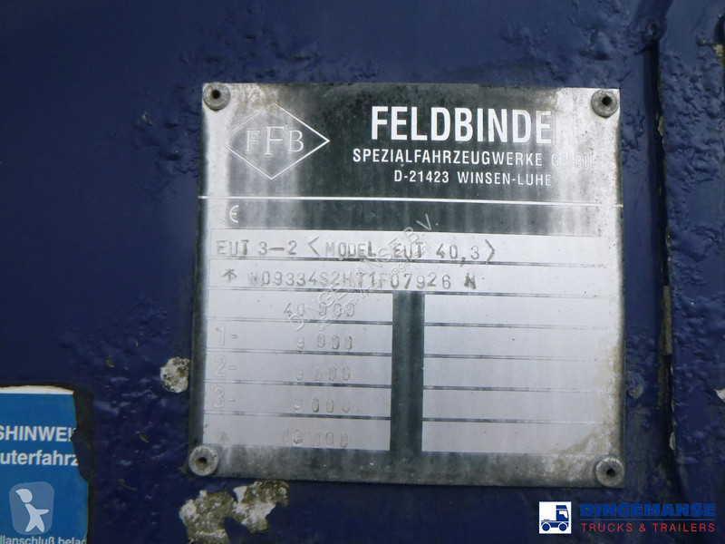 نصف مقطورة Feldbinder Powder tank alu 40 m3 / 1...