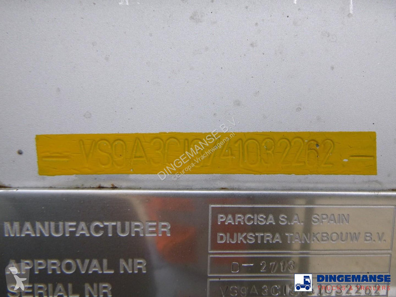 نصف مقطورة Parcisa Chemical tank inox L4BH 37.5...