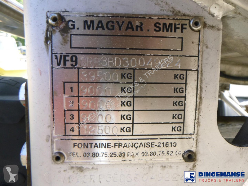 Magyar Chemical tank inox 22.5 m3 / 1 comp...