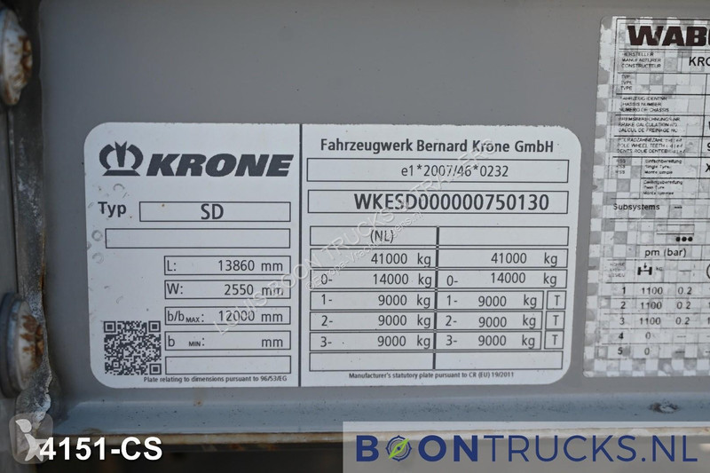 Oplegger Krone PROFI LINER | KOOIAAP * TRIDEC...