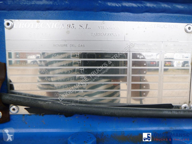 Oplegger  Gas tank steel 46.9 m3 / 1 comp + pump