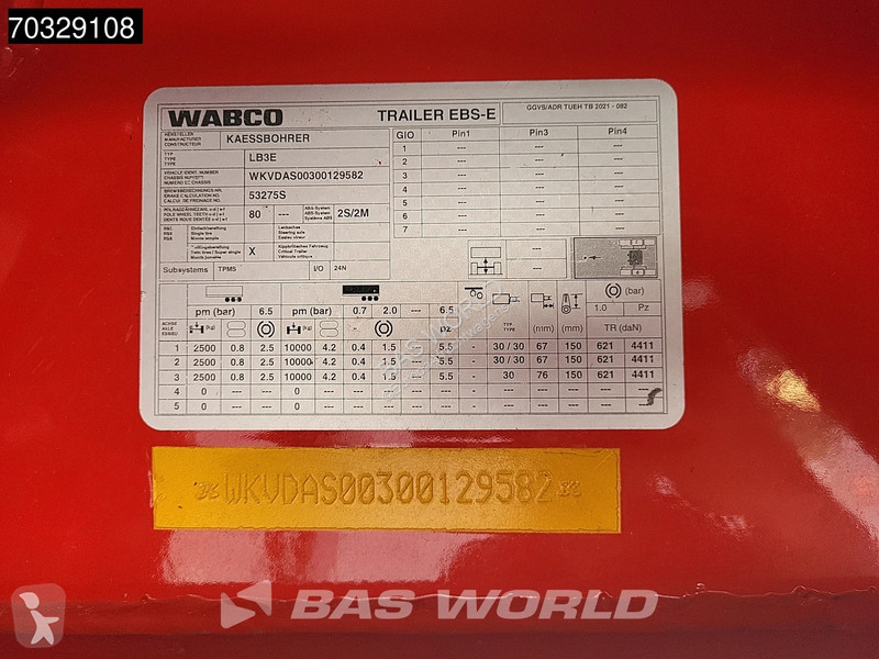 نصف مقطورة Kässbohrer LB3E NEW Lift Axle BPW