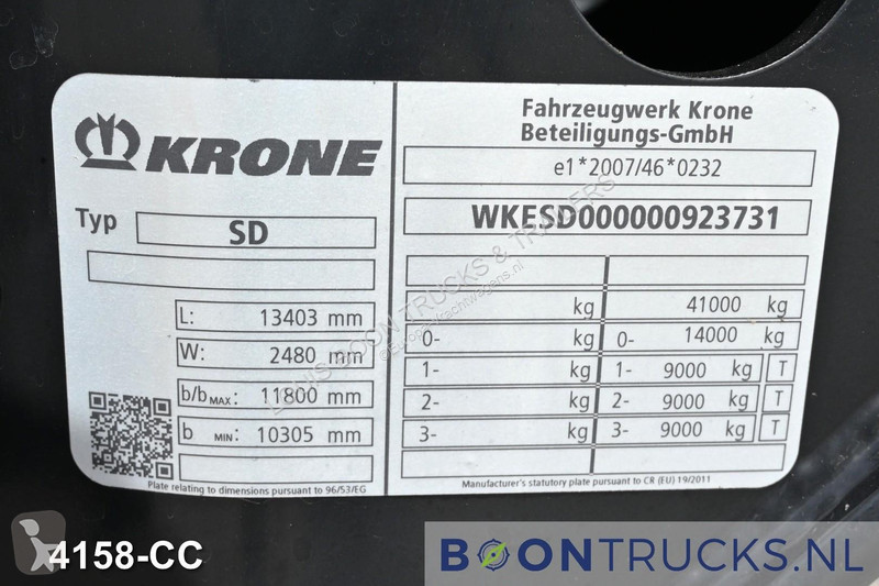 نصف مقطورة Krone + GENSET (957 HOURS) |...