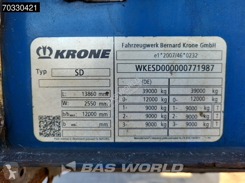 Krone Sliding Roof semi-trailer
