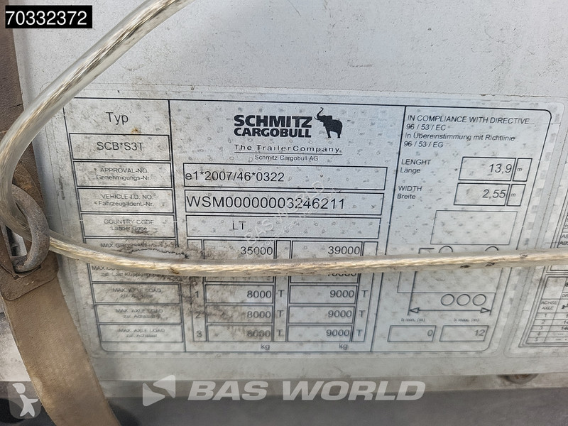Oplegger Schmitz Cargobull SCB*S3T 3 axles