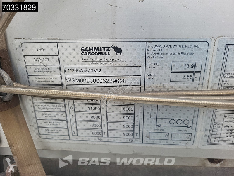 Semi remorque Schmitz Cargobull SCB*S3T 3 axles