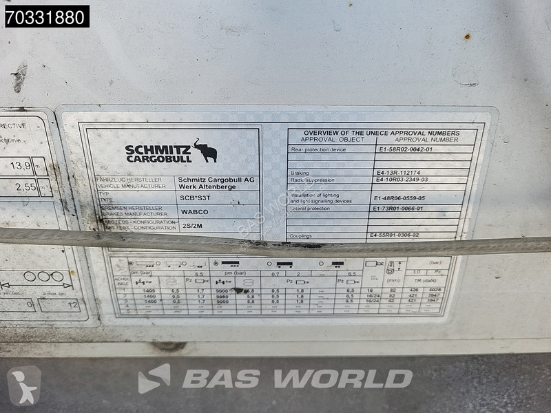 Semi remorque Schmitz Cargobull SCB*S3T 3 axles...