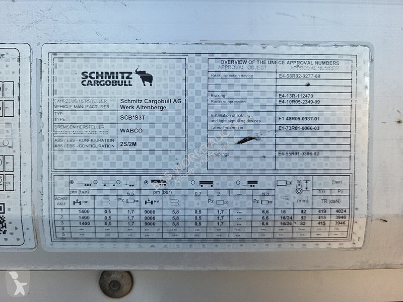 Semirremolque Schmitz Cargobull SCB*S3T