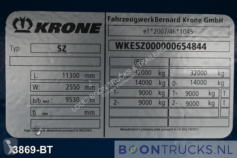 Полуприцеп Krone SZ 11 M CITY BOX | STEERING...