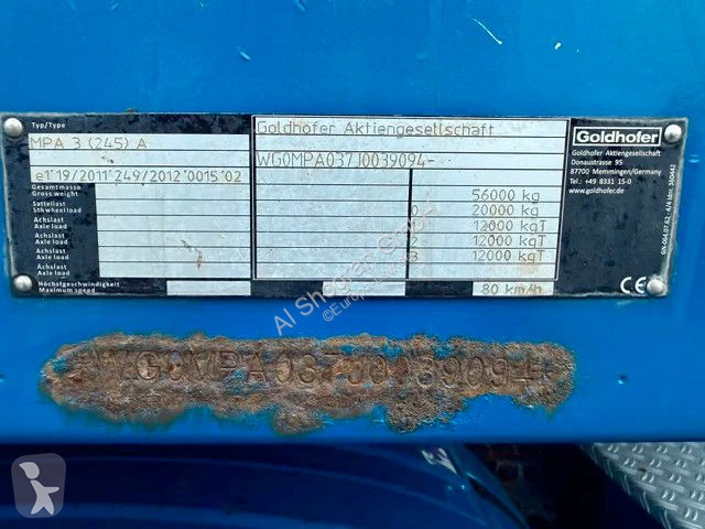 Semirremolque Goldhofer MPA 3 /3 x Achse PBW...