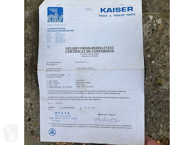 Návěs Robuste Kaiser S3302G37