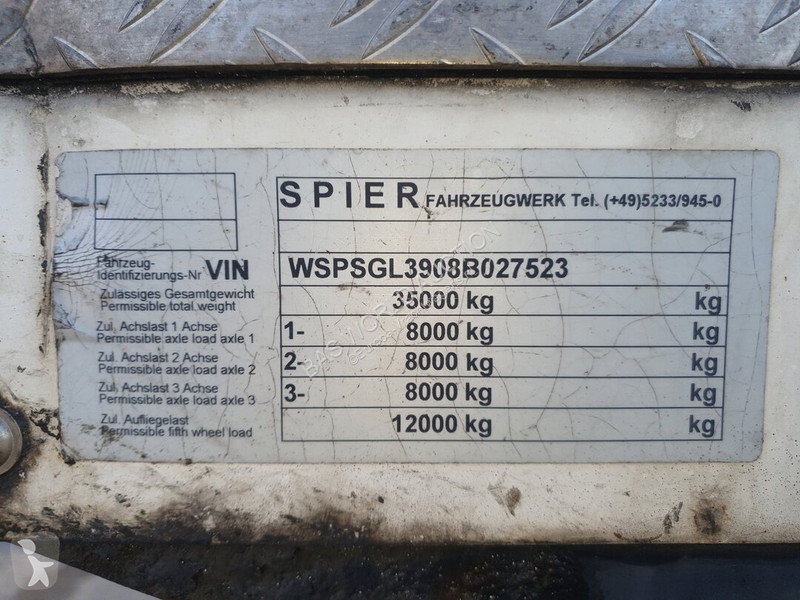 Spier SGL390 semi-trailer