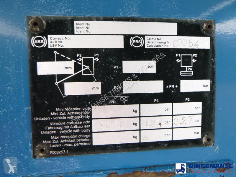 Oplegger Robine Gas tank steel 49.5 m3 / 1 comp...