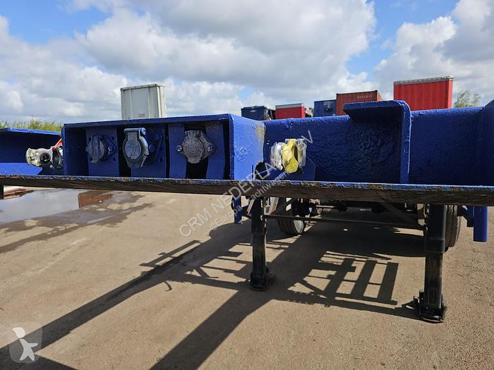 Semitrailer Renders 2 axle 20 ft container...
