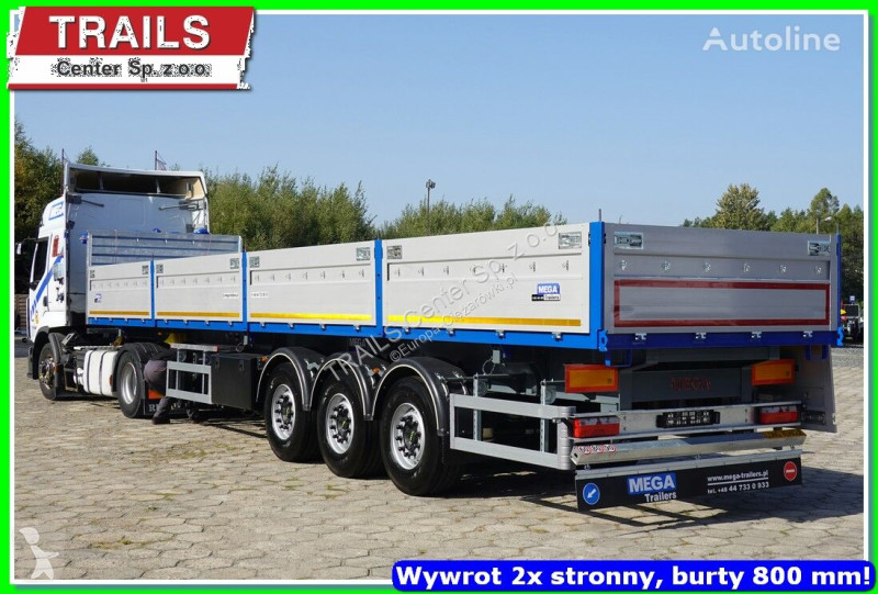 Semiremorca Mega 29 m³ / 12.600 m. 2 x side...