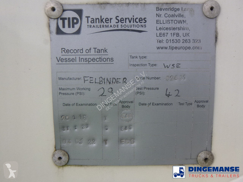 Semiremorca Feldbinder Powder tank alu 40 m3 /...