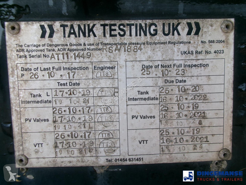 Oplegger  Fuel tank alu 43 m3 / 6 comp
