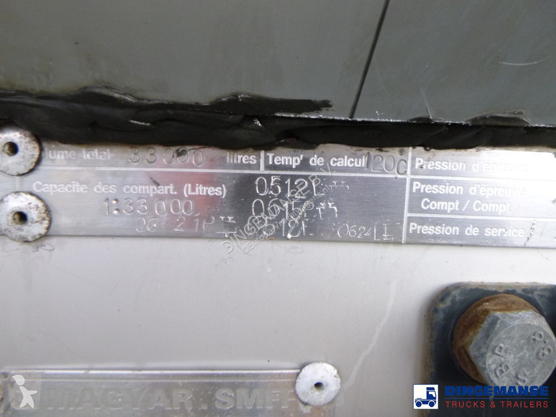 Semiremorca Magyar Chemical tank inox L4BH 32.8...