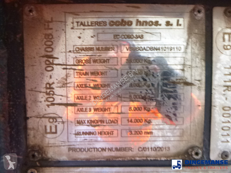 Semi reboque Cobo Fuel tank alu 43.3 m3 / 1...