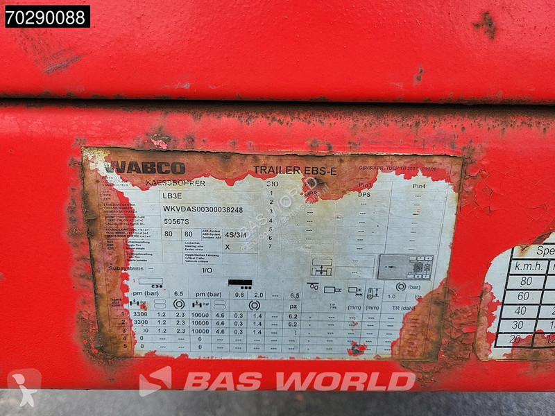 Semitrailer Kässbohrer LB3E Wheel Recess...