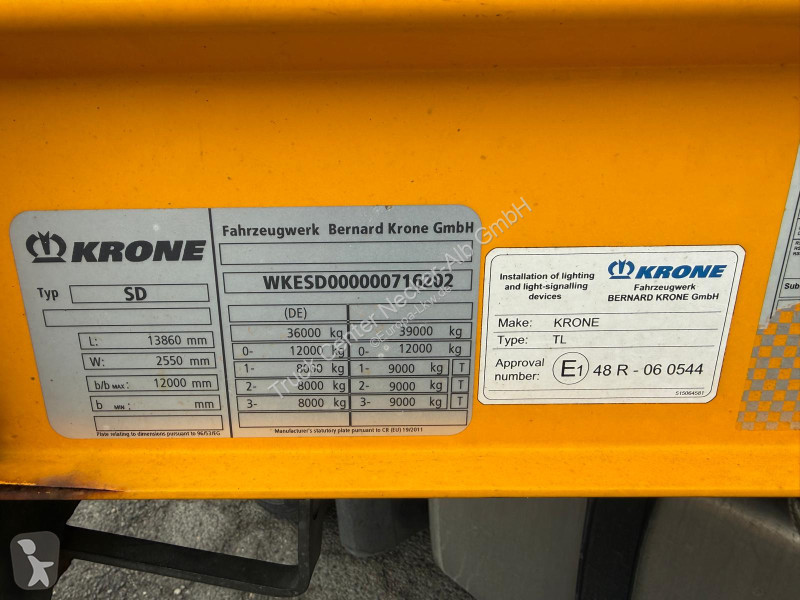 نصف مقطورة Krone   3 Achs MEGA Staplerhalter...