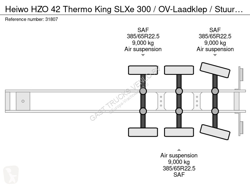 نصف مقطورة Heiwo HZO 42 Thermo King SLXe 300 /...