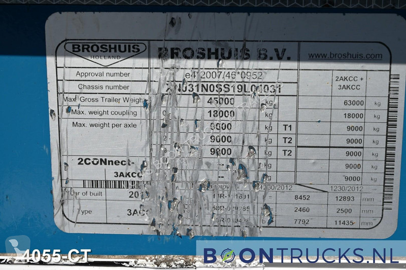 Semi remorque Broshuis 2CONNECT-5AKCC...