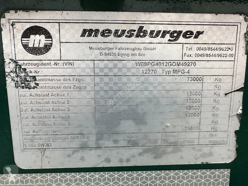 Трал Meusburger 4 AXLE STEERING - DOUBLE...