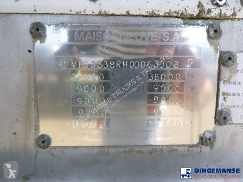 Sættevogn Maisonneuve Food tank inox 32 m3 / 5...